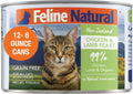 Feline Natural Canned Cat Food High-Meat Low-Carb Chicken Lamb