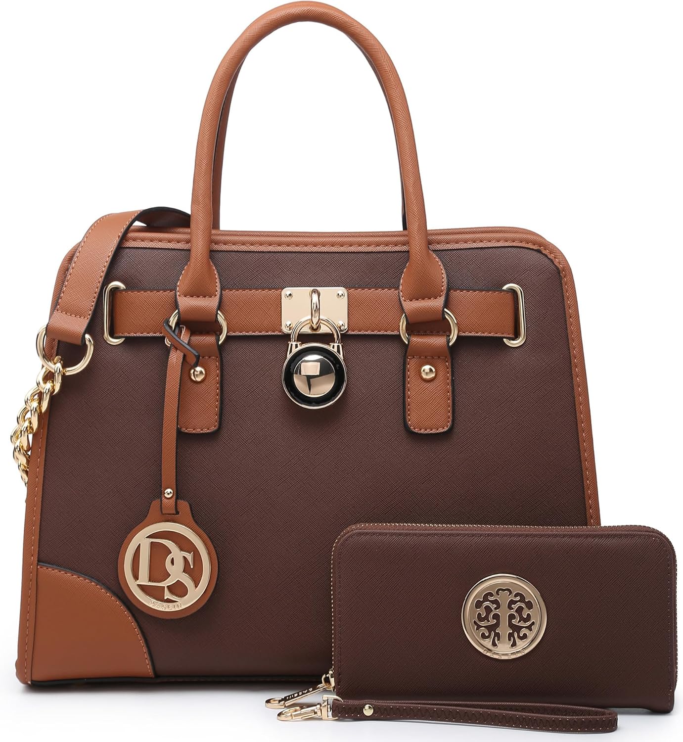 Dasein Women Handbags Top Handle Satchel Purse Set 2pcs Review