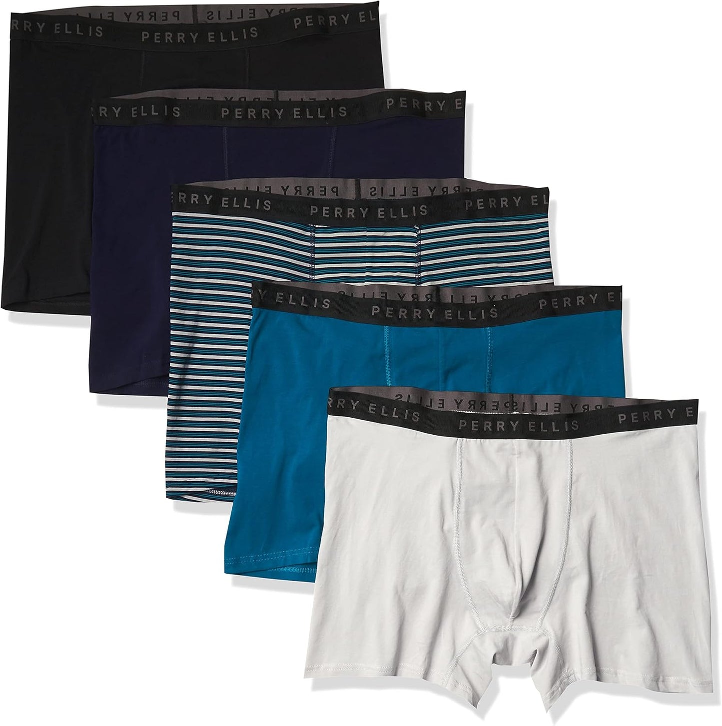 Perry Ellis Men's Cotton Stretch Boxer Briefs 5-Pack Review