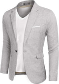 COOFANDY Men's Slim Fit One Button Blazer - Lightweight Style mens