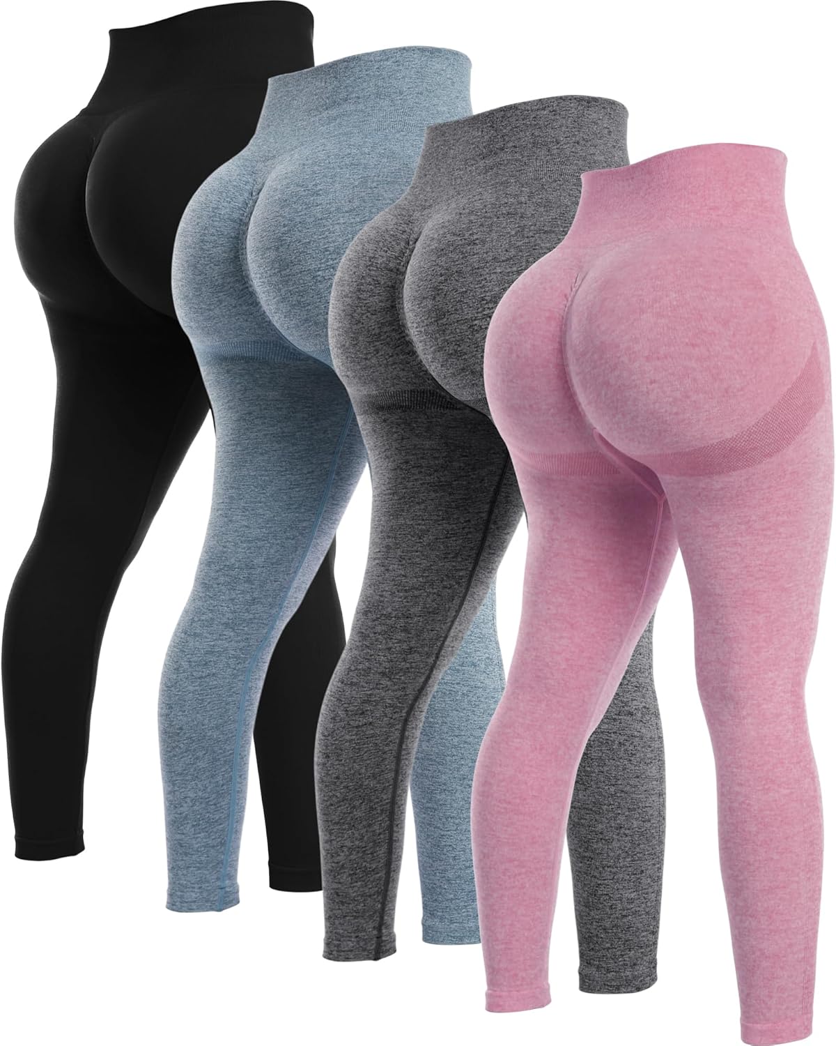 NORMOV Butt Lifting Workout Leggings for Women - Seamless Style