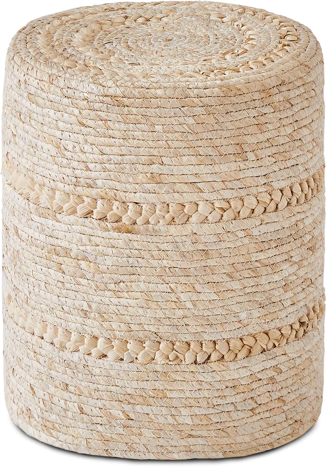 Wimarsbon Natural Seagrass Foot Stool for Living Room Decor