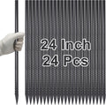 VVOKGO Rebar Stakes 24 Inch Heavy Duty Metal Ground Anchors
