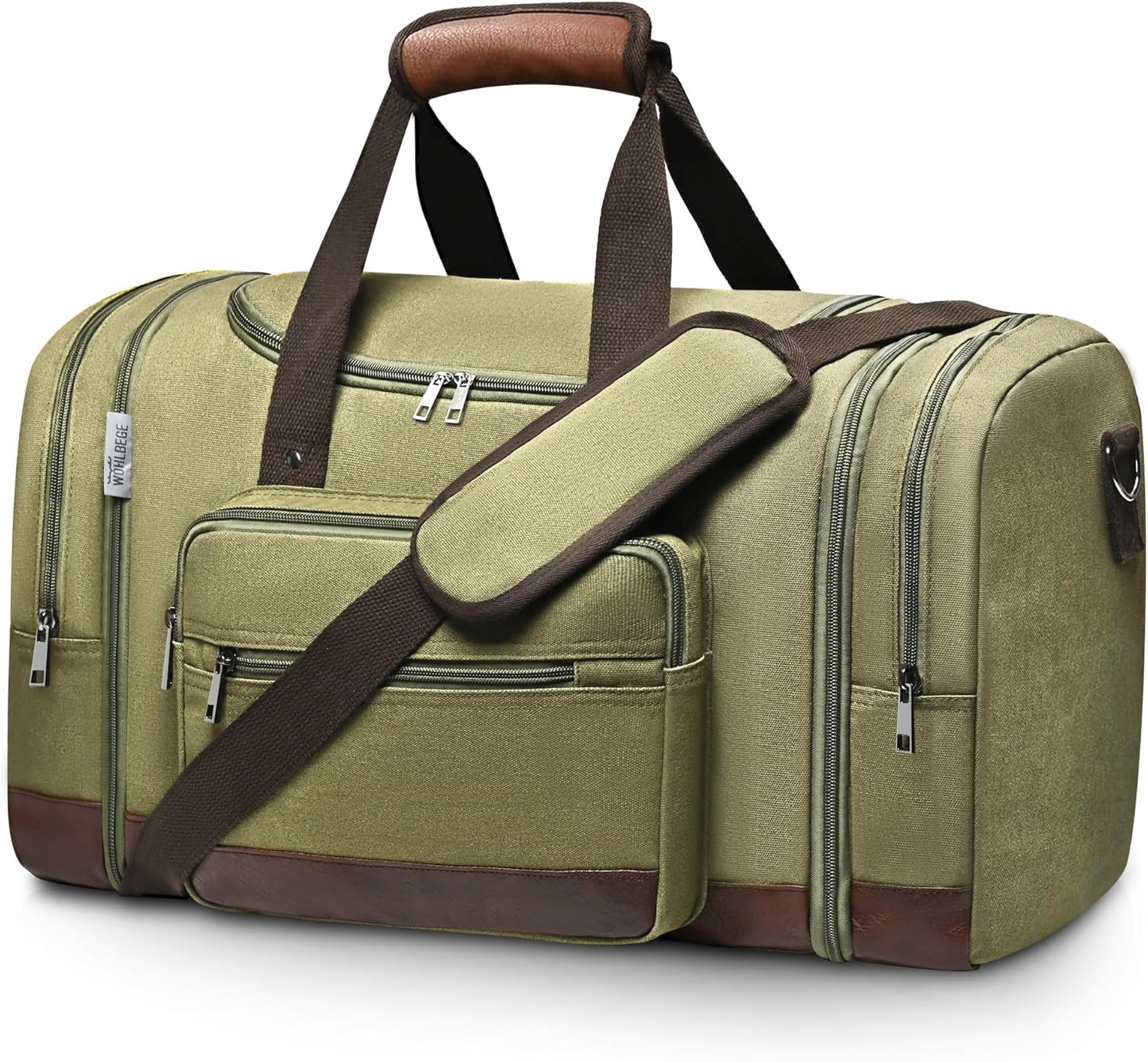 Wolhbege Duffle Bag for Travel with Expandable Design and Sleeve