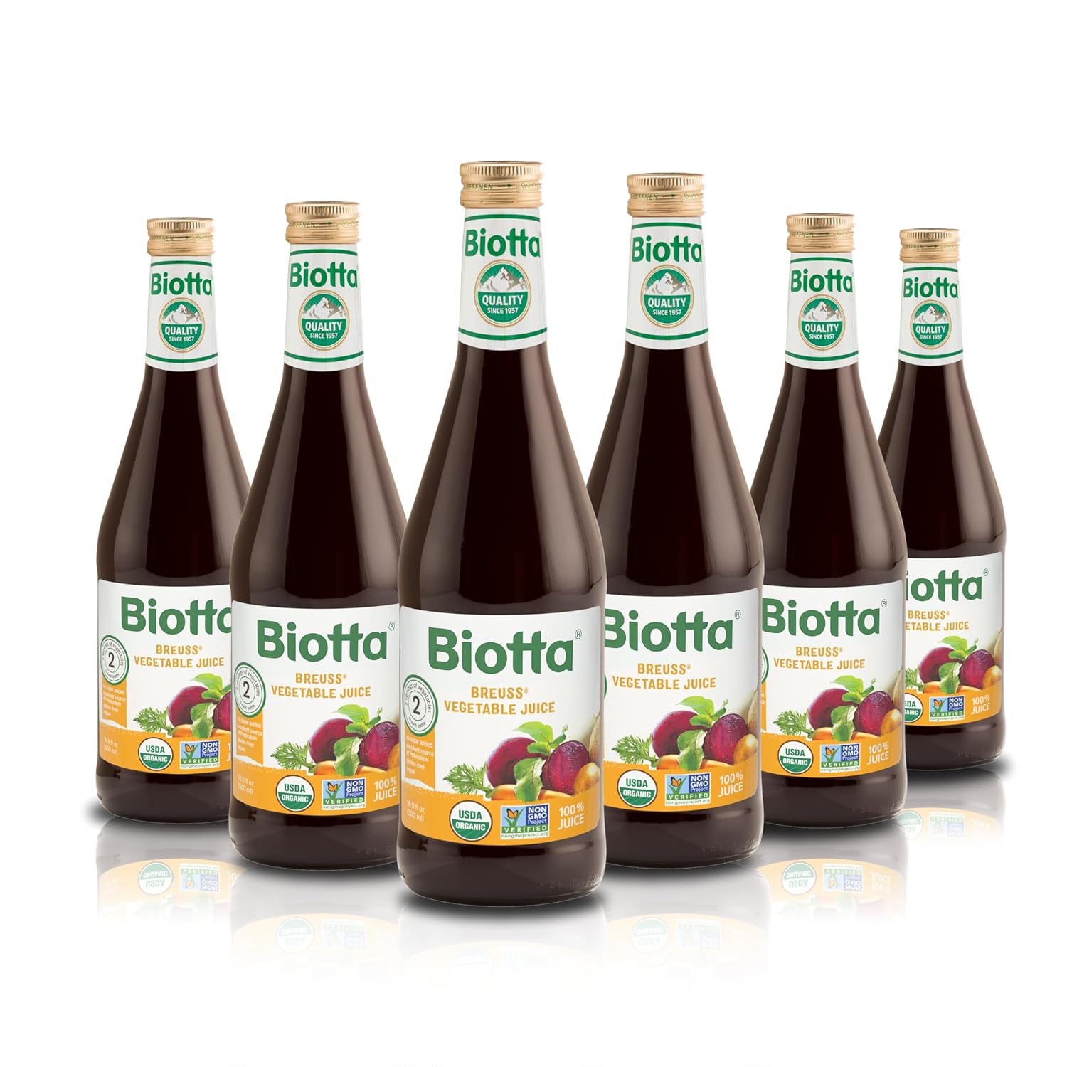Biotta Organic Breuss Vegetable Juice for Energy and Wellness