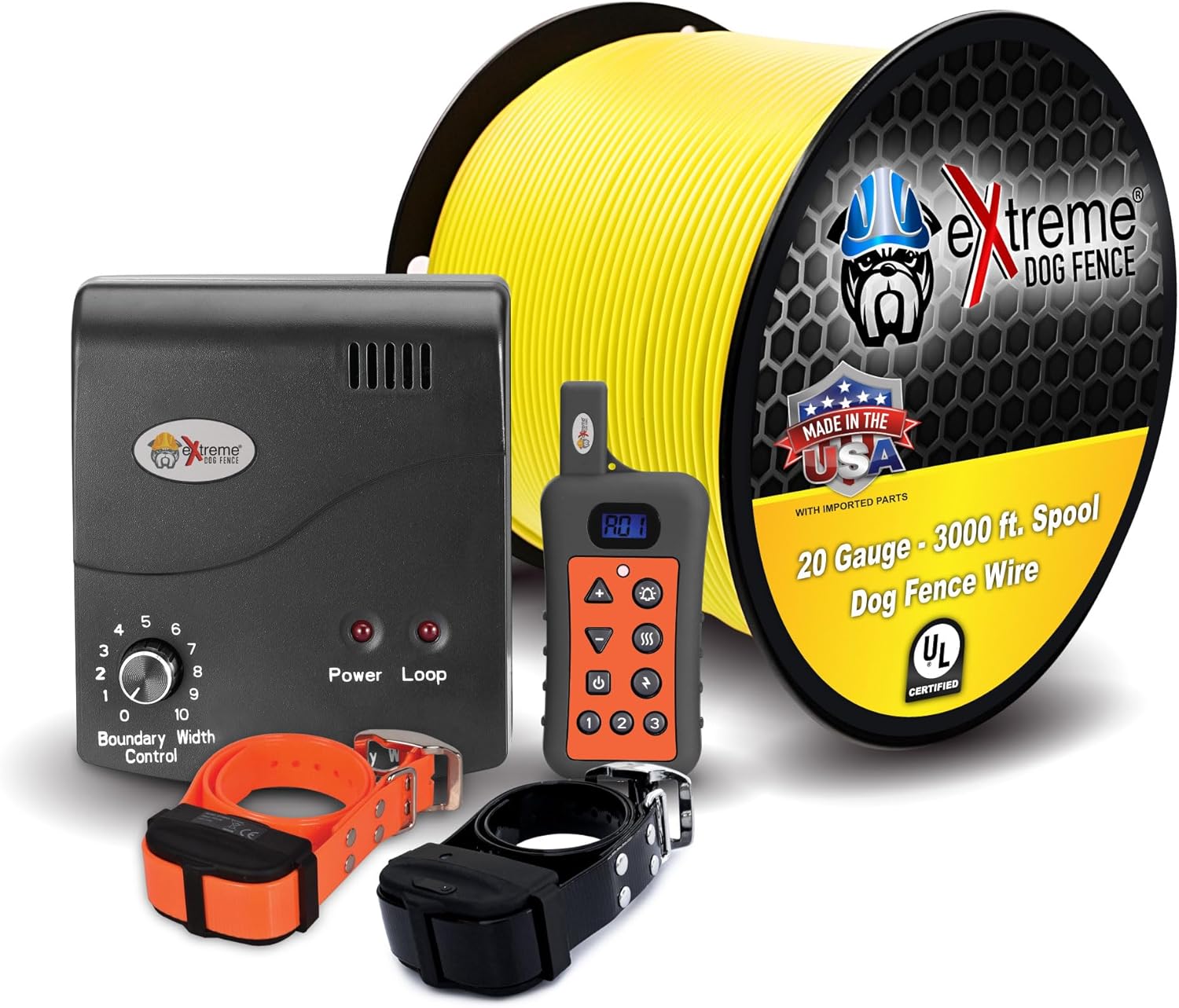 2-Dog Electric Fence & Trainer Combo - Train and Contain with Ease!