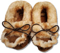 Women's Sheepskin Moccasin Slippers Without Sole - Cozy, Made in USA