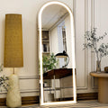 20x56 Arched LED Full Length Mirror with Lights - Dimmable, 3 Color
