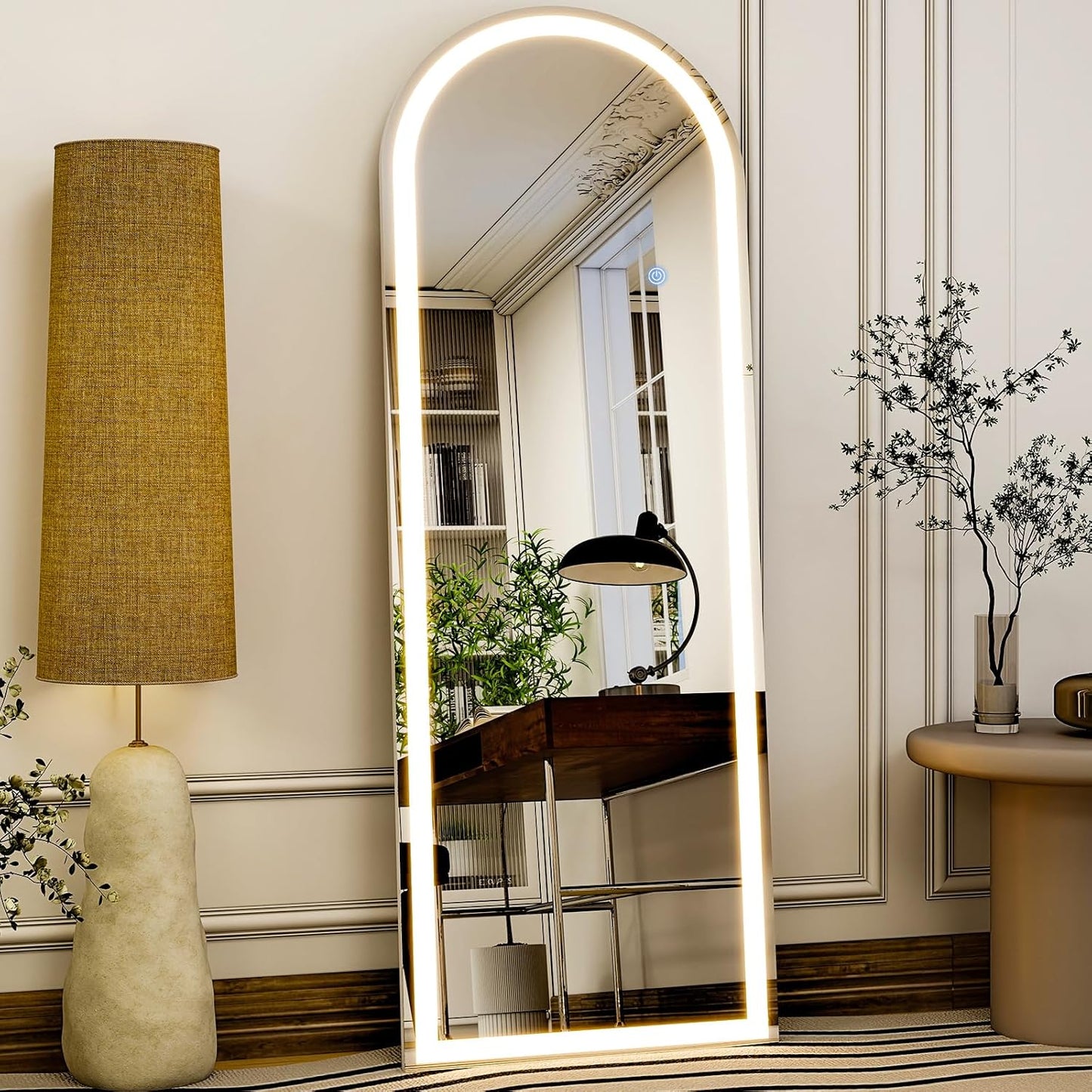 GLSLAND 20x56 Arched LED Full Length Mirror with Lights