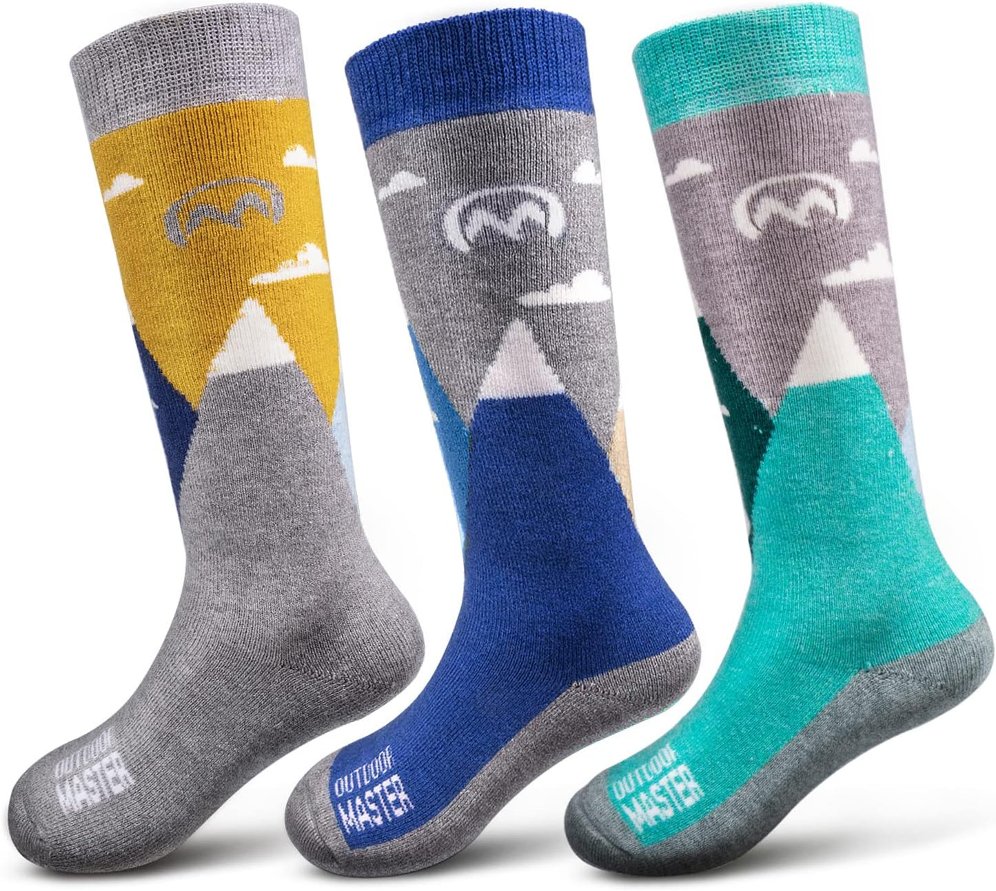 Cozy Kids Ski Socks - Merino Wool Blend