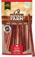 Natural Farm Odor-Free Select Bully Sticks 12in - Durable Dental Chews