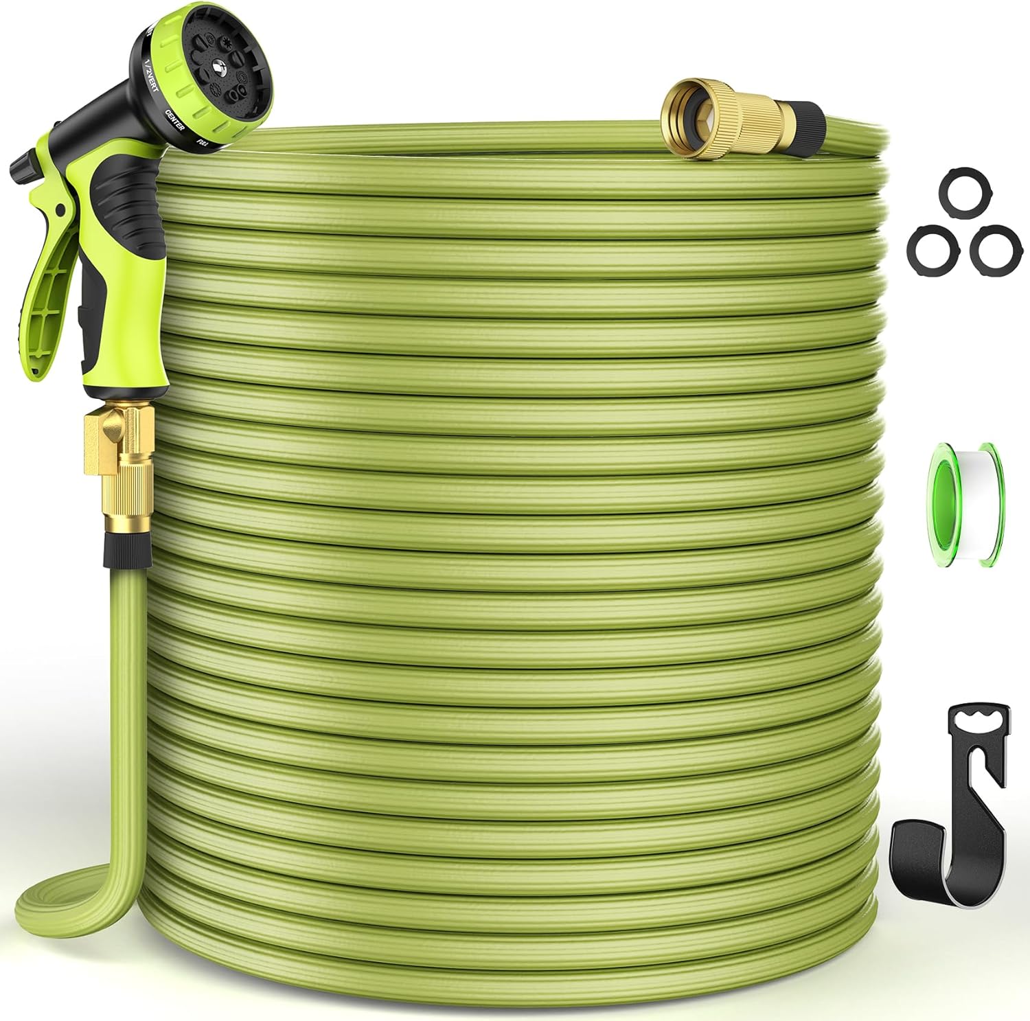 100ft Expandable Garden Hose with 10 Function Nozzle for Easy Use