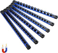 Magnetic Rail Socket Organizer 6-Piece Set - Heavy Duty Tool Rail