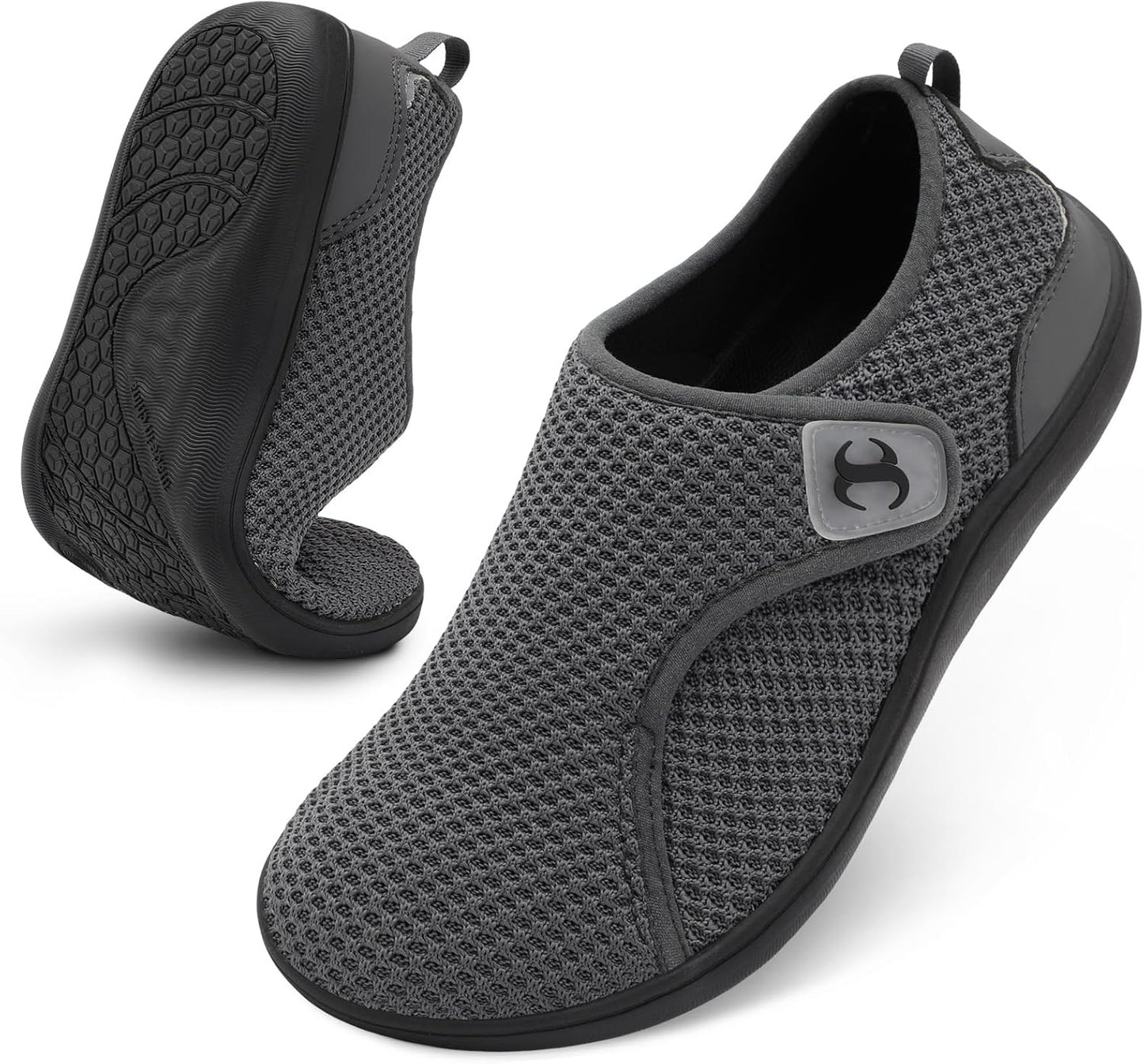 Mens Walking Shoes Wide Diabetic Orthopedic Recovery Sneakers