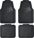 CAR PASS Heavy Duty Rubber Floor Mats 4-Piece Set - Universal