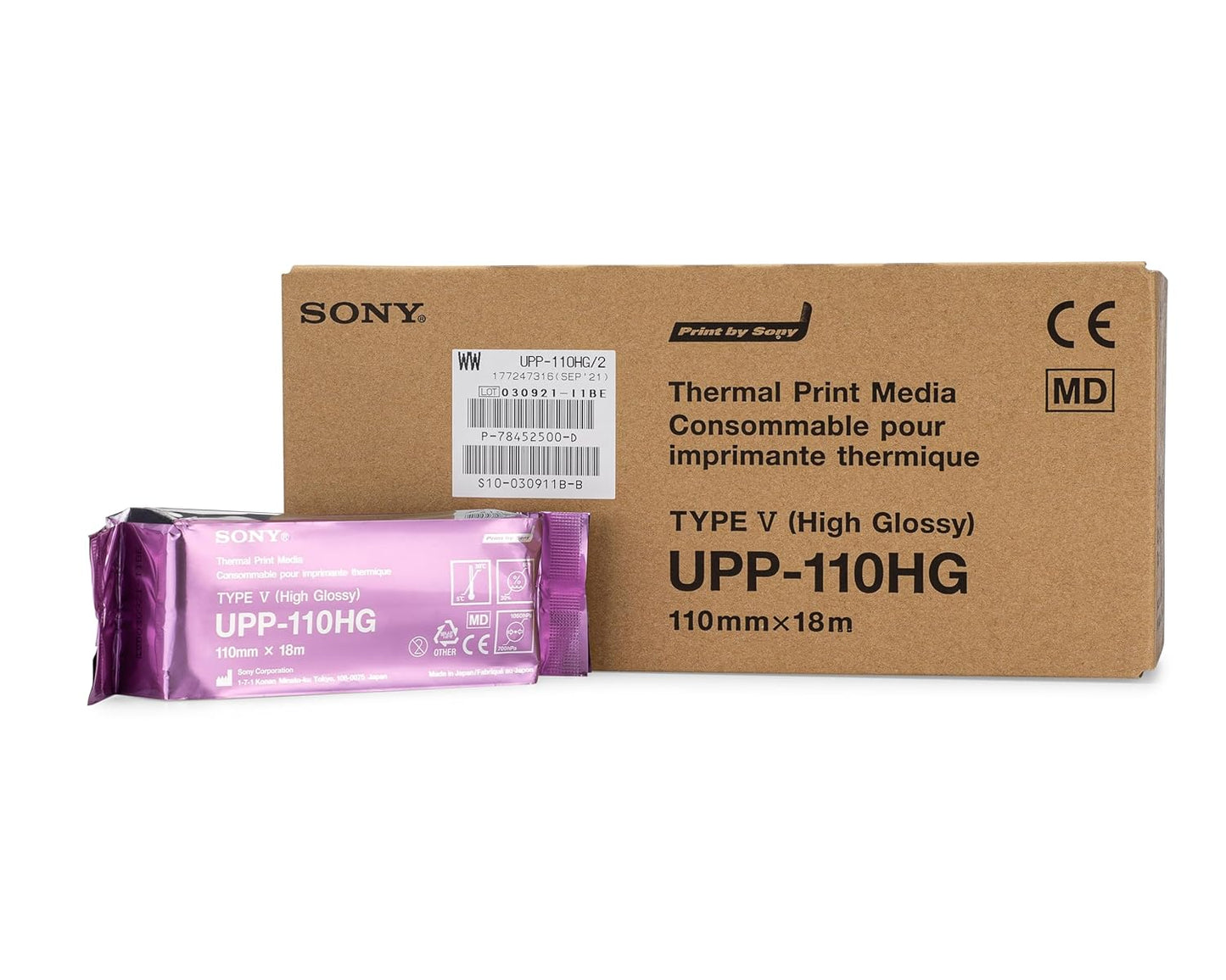 Sony UPP-110HG Thermal Print Media for High-Quality Imaging