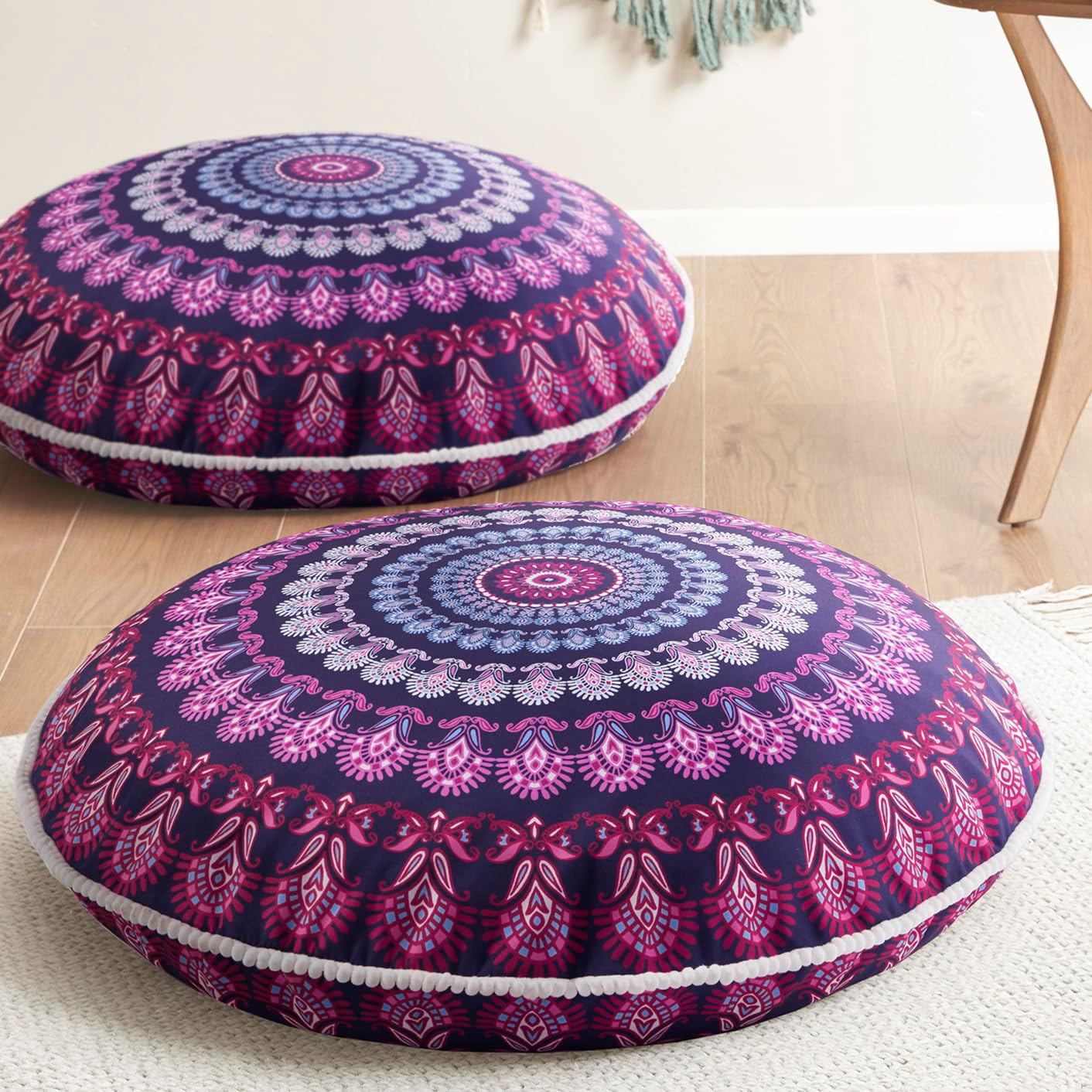 Codi Meditation Floor Pillow Set of 2 for Yoga and Living Room
