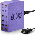 USB Charging Station 600W 12-Port USB C Charger Block - HighPower Hub