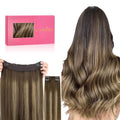 WENNALIFE Wire Hair Extensions 20in 140g Balayage - Natural Volume