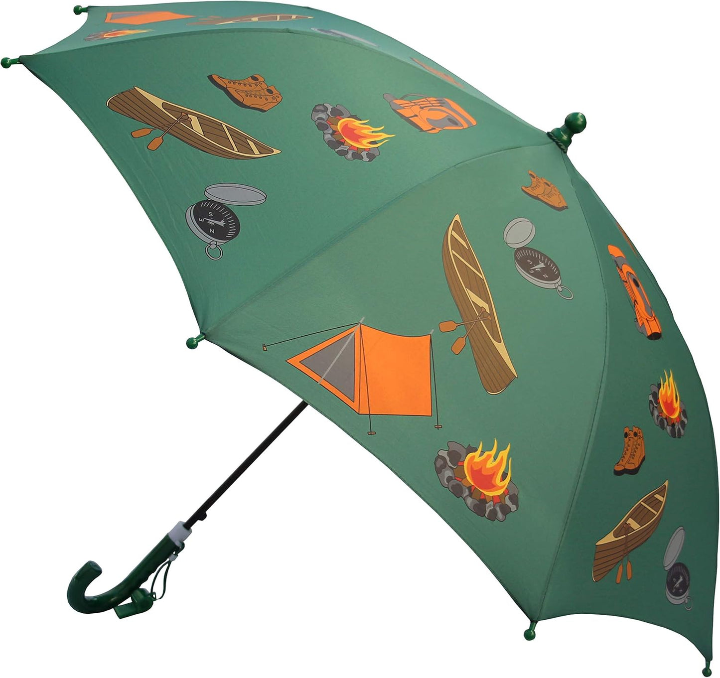 Kids Green Umbrella - Adventure Ready!