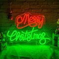 Merry Christmas Neon Sign - Dimmable LED Wall Decor for Holidays