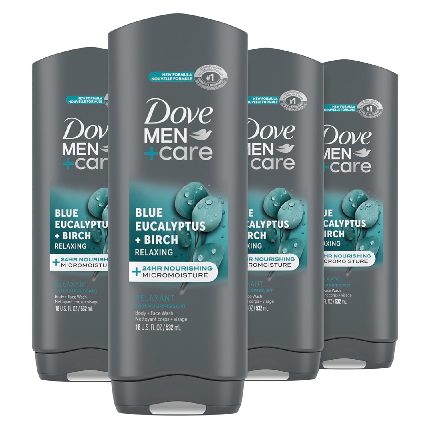 DOVE MEN + CARE Blue Eucalyptus and Birch Body Wash for Men
