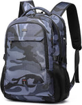 17 in Travel Laptop Backpack with USB Charging Port - Water Resistant