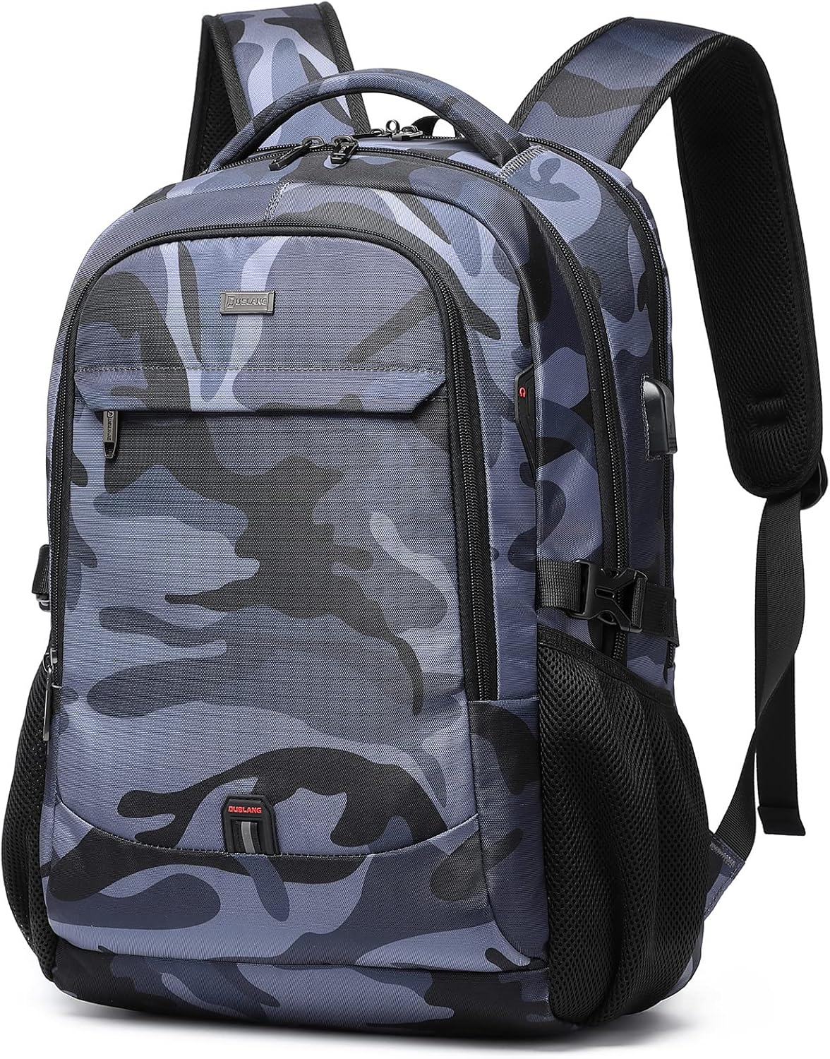 DUSLANG 17 Inch Travel Laptop Backpack with USB Charging Port