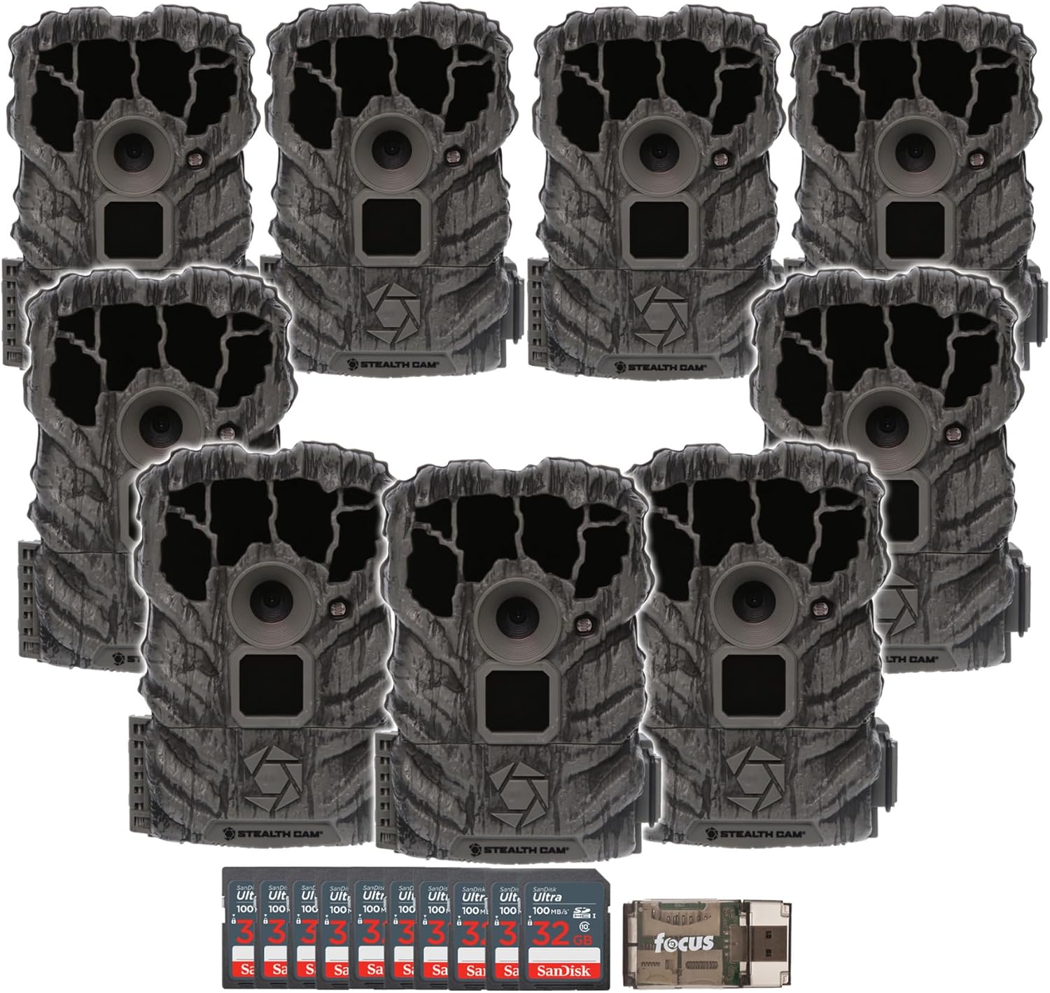 Stealth Cam Browtine 14MP Camera Bundle with Memory Cards