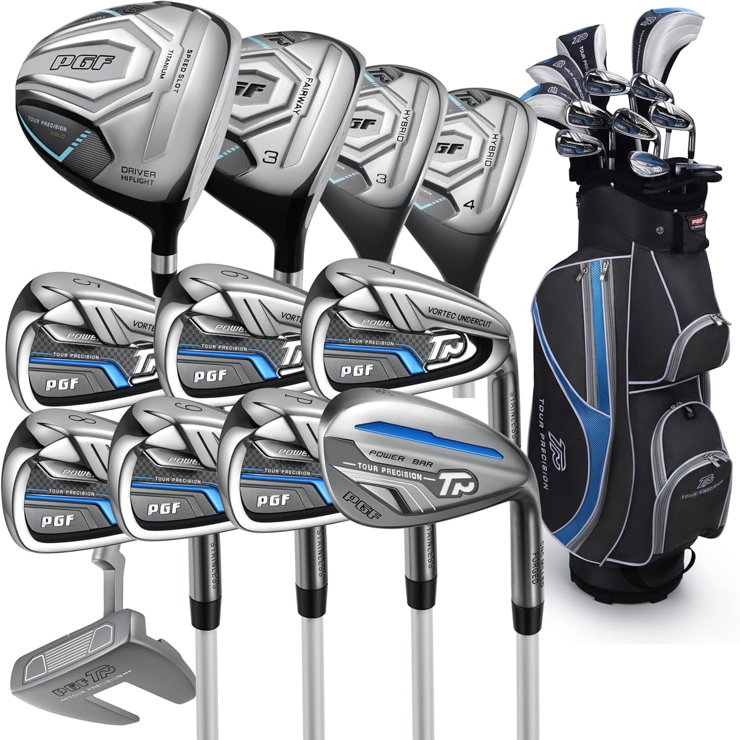 PGF Gold Tour Precision Complete Golf Club Set for All Players
