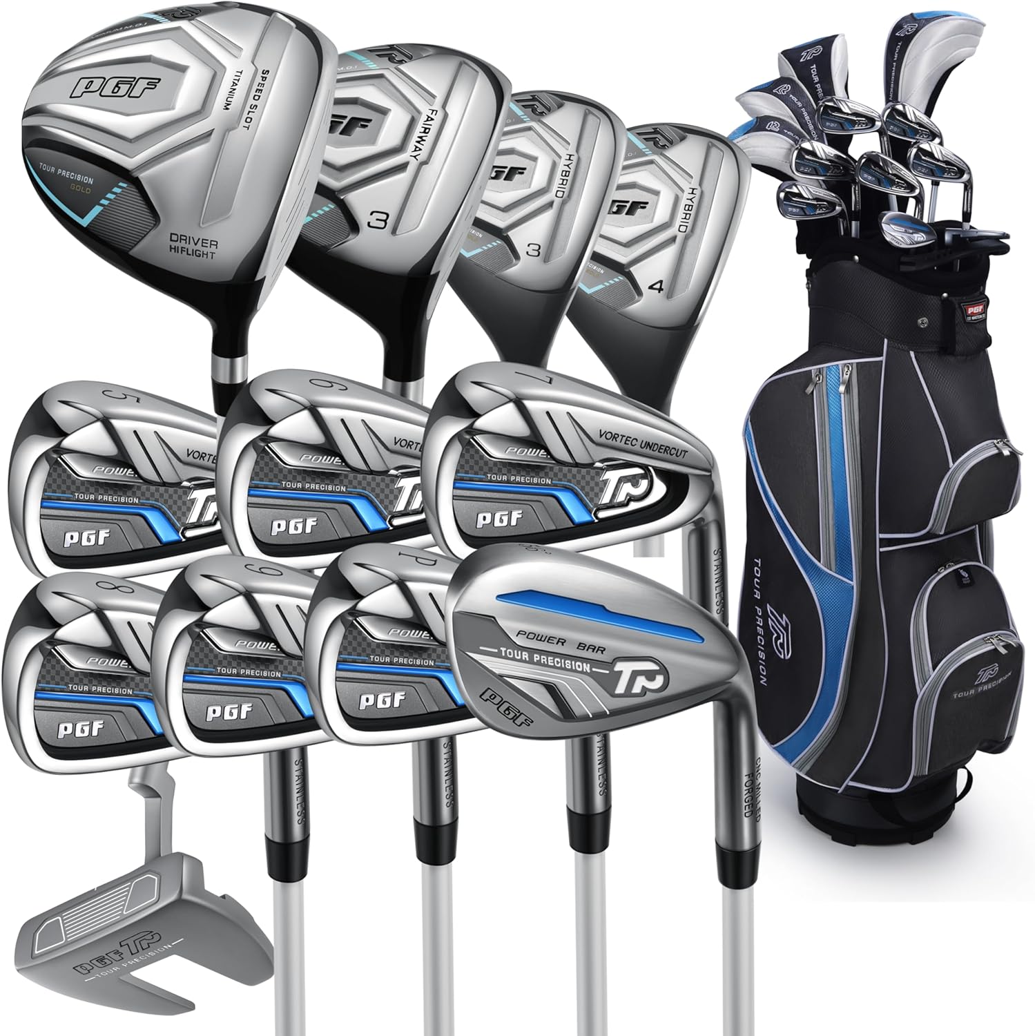PGF Gold Tour Precision Complete Golf Club Set for All Players