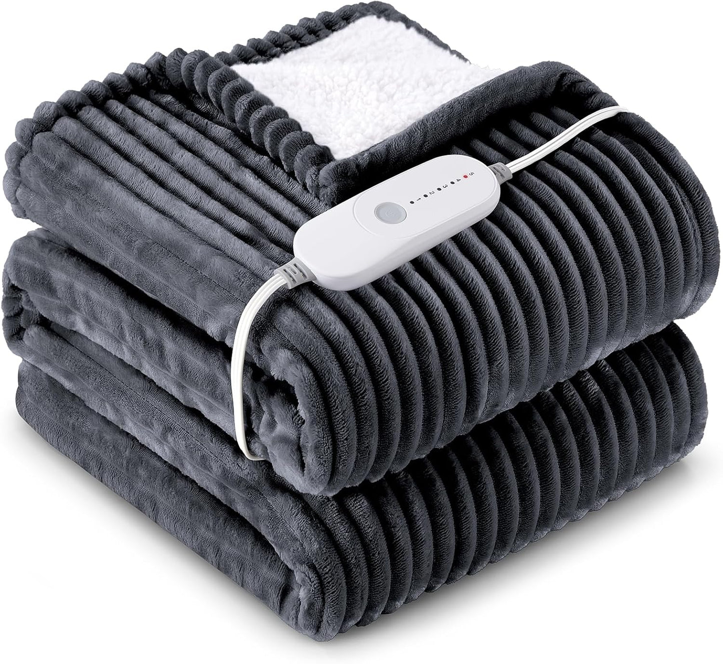 HYLEORY Heated Blanket Electric Full Size for Ultimate Comfort
