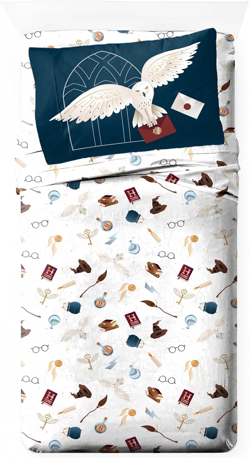 Harry Potter Kids Sheet Set - Ultra-Soft Bedding for Twin Beds