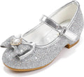Furdeour Girls Dress Shoes Mary Jane Heels for Weddings and Parties