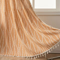 Floral 96 in Curtains 2 Panel Set - Burnt Orange Light Filtering