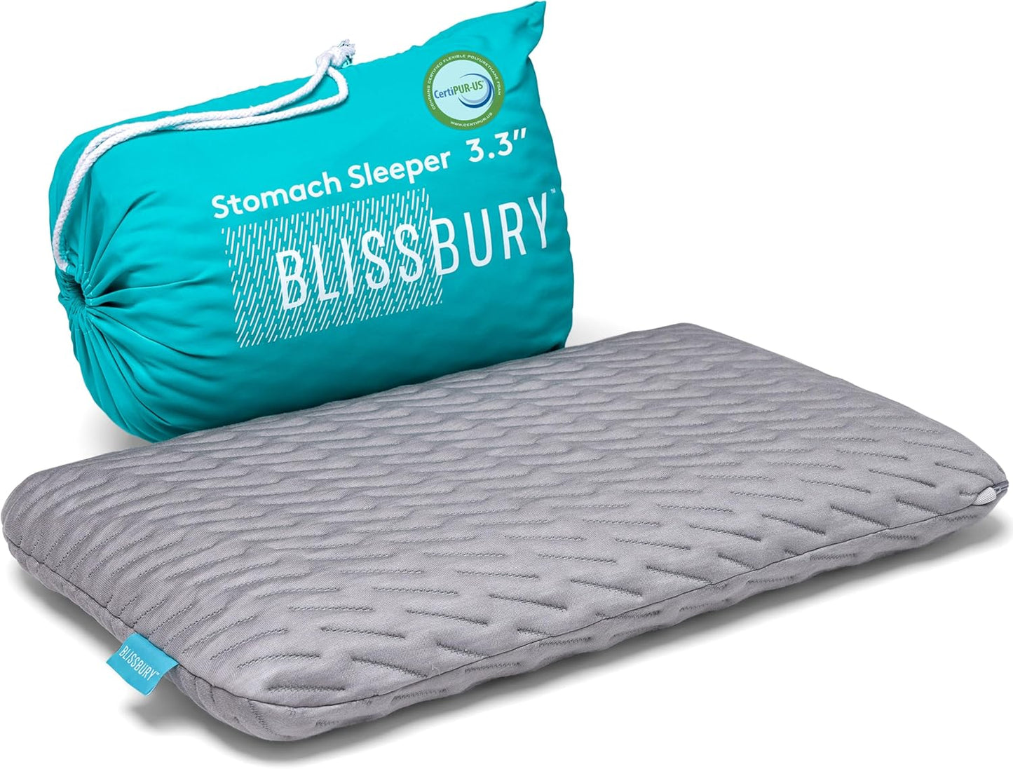 BLISSBURY Stomach Sleeping Pillow for Ultimate Comfort and Support