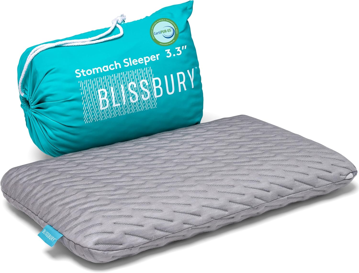 BLISSBURY Stomach Sleeping Pillow for Ultimate Comfort and Support