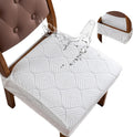 Stretch Waterproof Chair Seat Covers Set of 6 - Removable Washable Fit