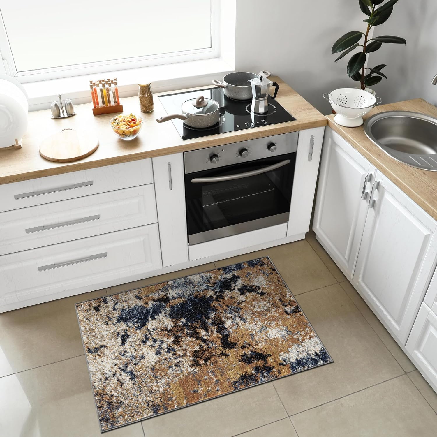 Keen Home Design Area Rugs - Non-Shedding Abstract 2x3 Rugs
