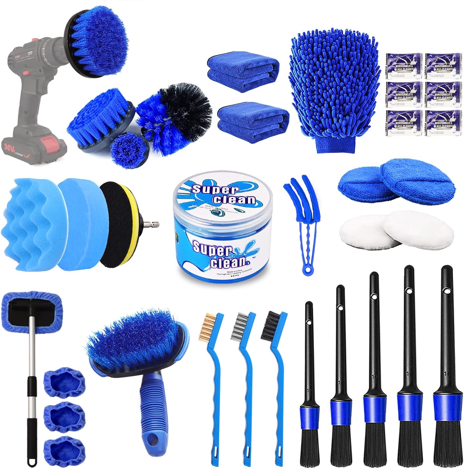 35-Piece Car Detailing Kit for Ultimate Cleaning