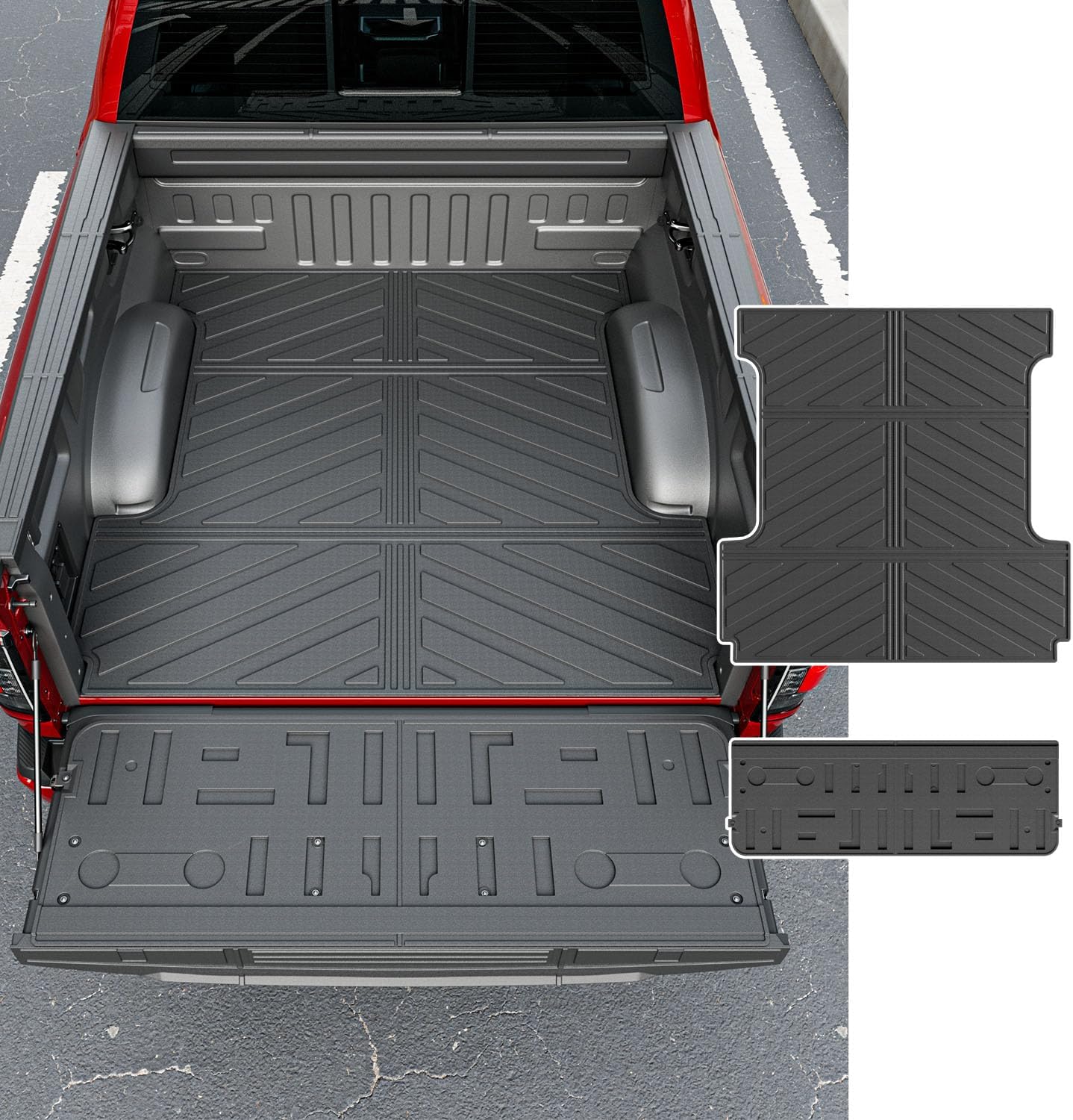 5.5FT Truck Bed Mat for 2021-2025 Ford F-150 by powoq