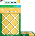 Filterbuy 10x24x1 Air Filter MERV 11 - Superior Pet & Allergy Defense