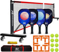 Pickleball Net for Driveway 22FT Regulation Portable System - Wheels