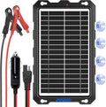 POWOXI 9W Solar Battery Trickle Charger for Cars and More