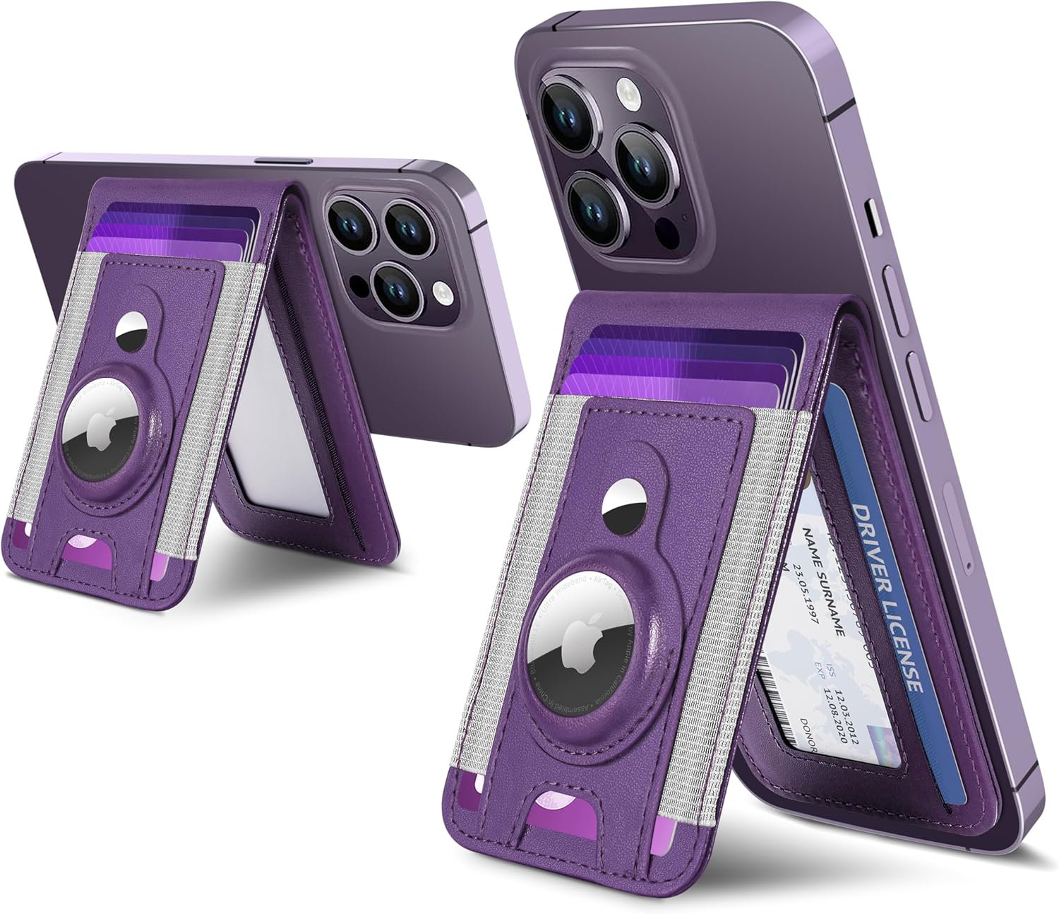 ExtreLife Magnetic Wallet with Airtag Holder for iPhone Series