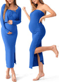 Maternity Tube Dress 2-Piece Set - Comfortable, Stylish Fit