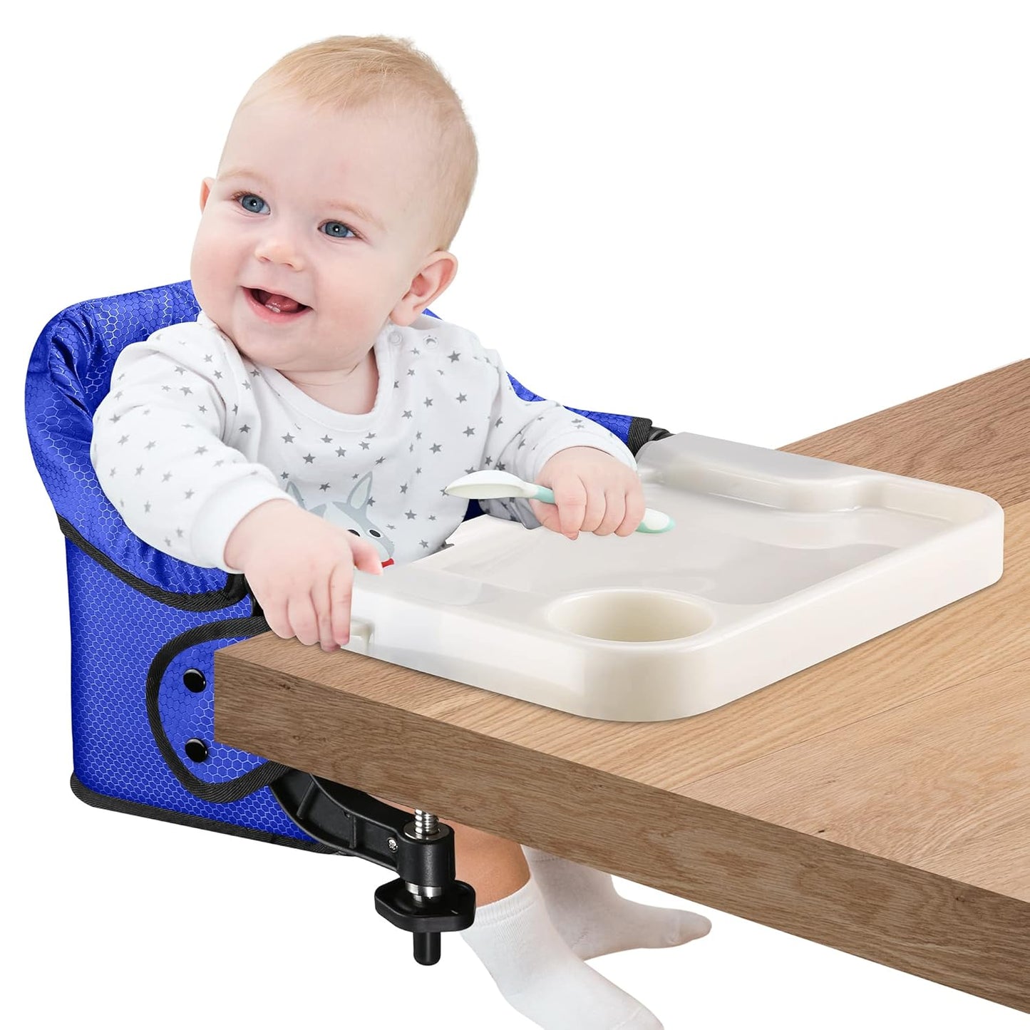 Portable Hook On Chair with Removable Tray for Easy Dining