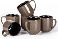 LERATIO 12oz Ceramic Coffee Mugs Set of 6 - Stylish Everyday Mugs