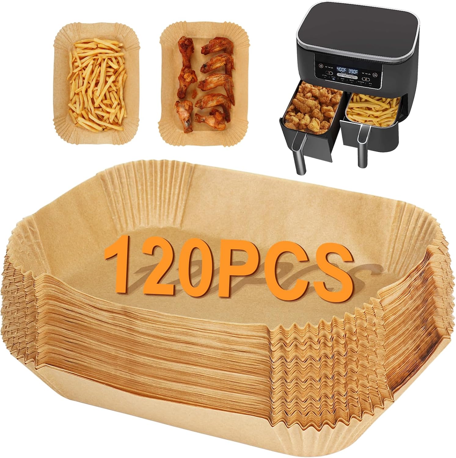 120 Ninja Air Fryer Liners by BYKITCHEN