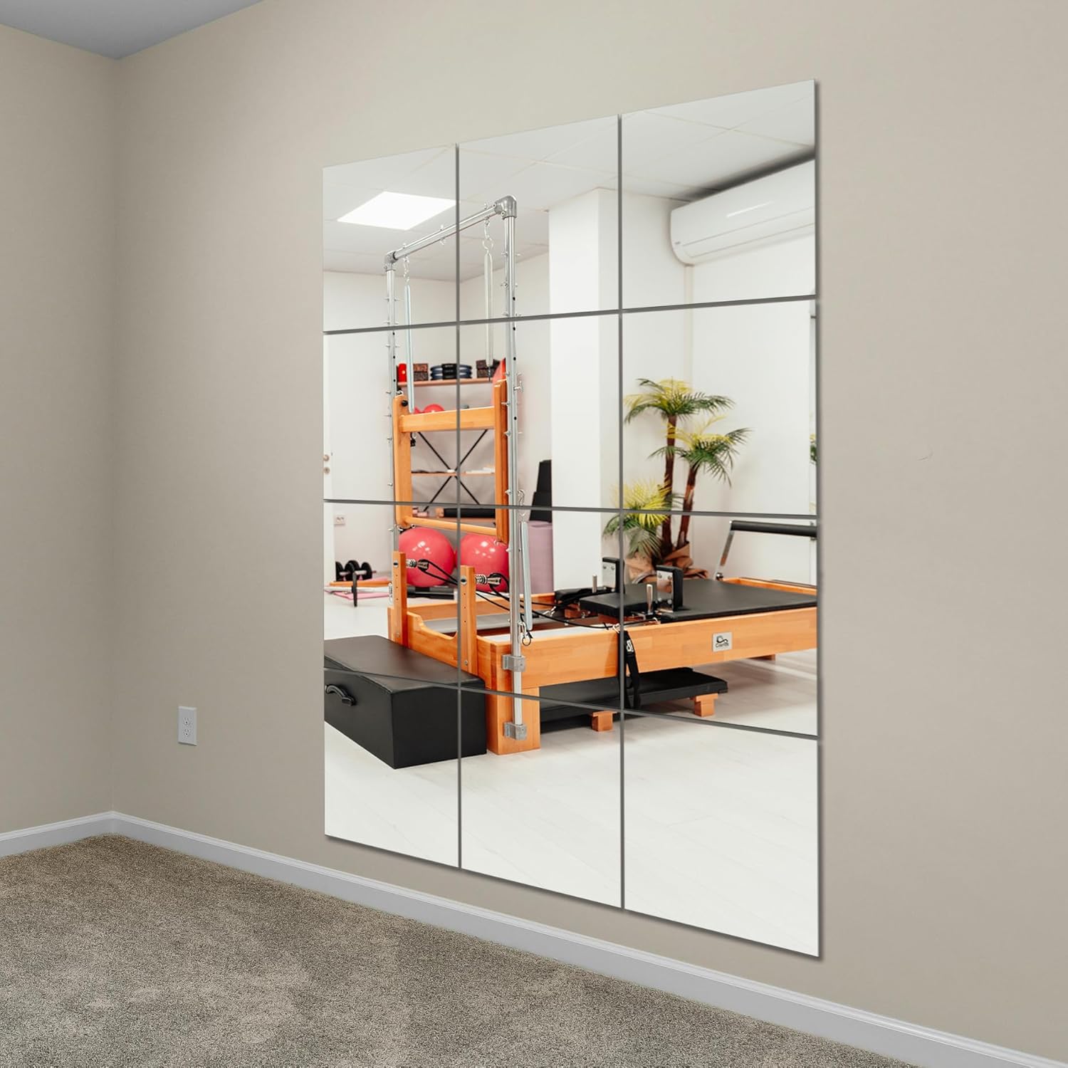 Frameless Home Gym Mirror Tiles for Elegant Wall Decor